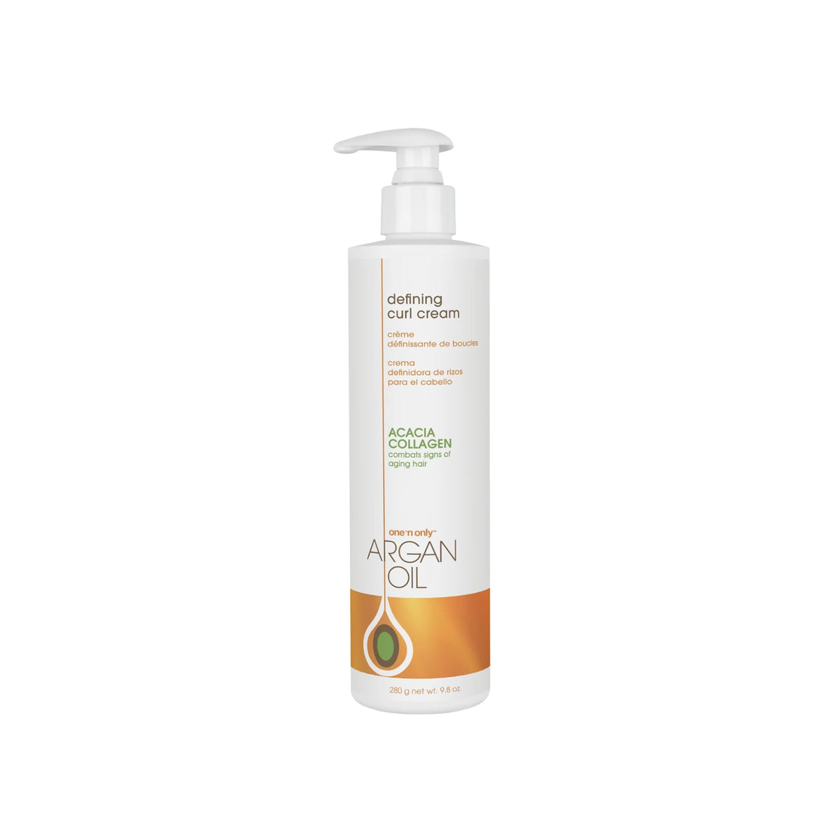One 'n Only defining curl cream front jar showing label and size benefits