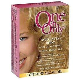 One 'N Only kit front packaging showing contents for at-home perms and convenience