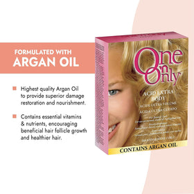 One 'N Only lotion and activator bottles side-by-side highlighting easy mixing