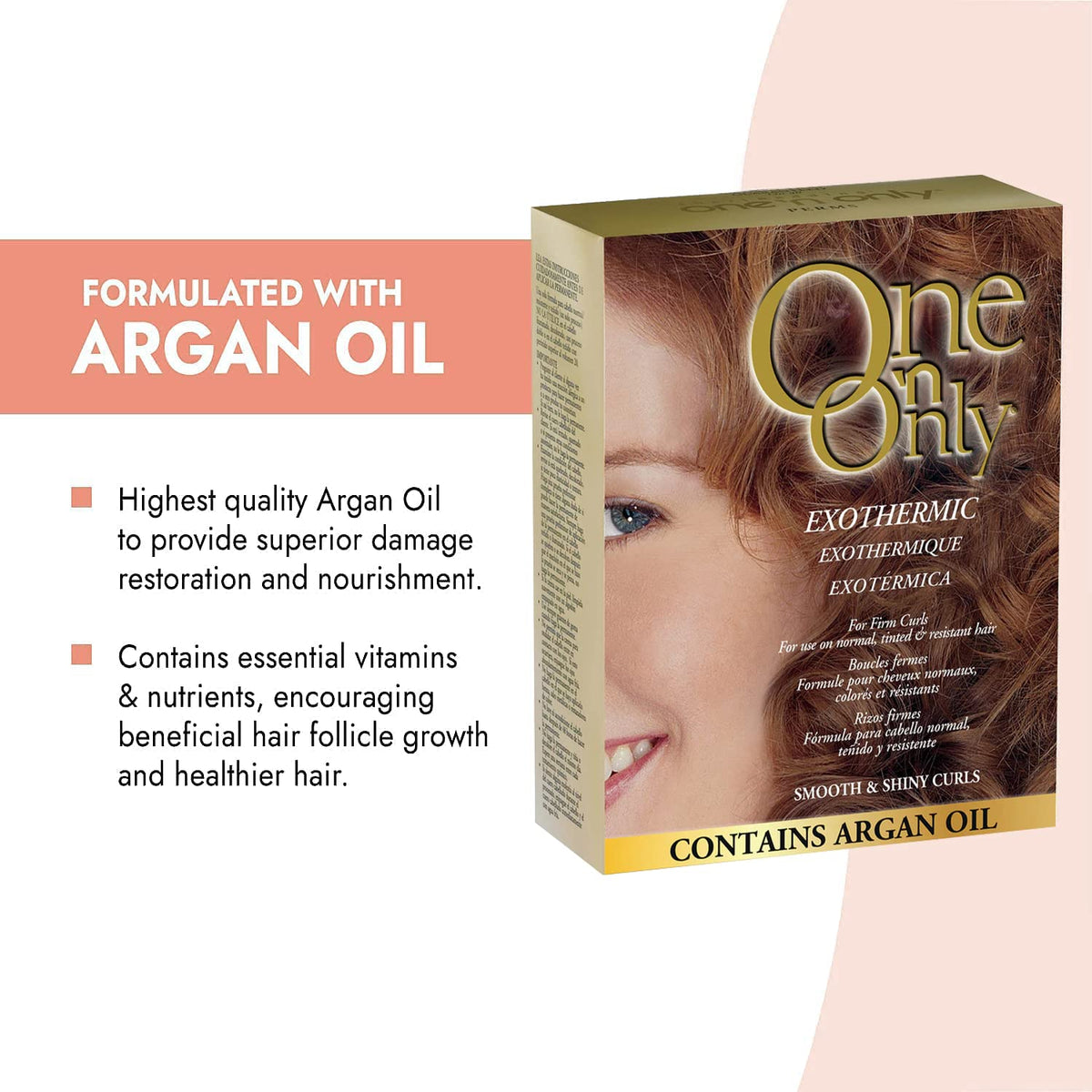 One 'N Only perm lotion bottle and included components for easy home use