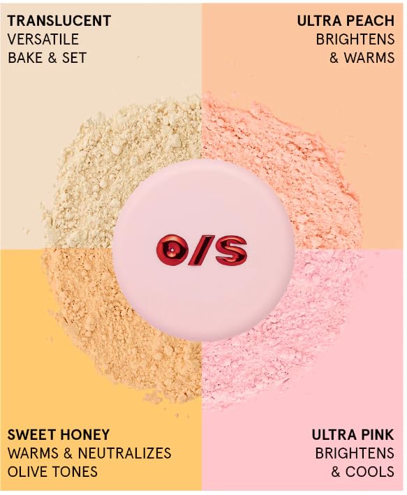 One Size by Patrick Starrr powder applied with brush to set makeup for long-lasting, matte wear