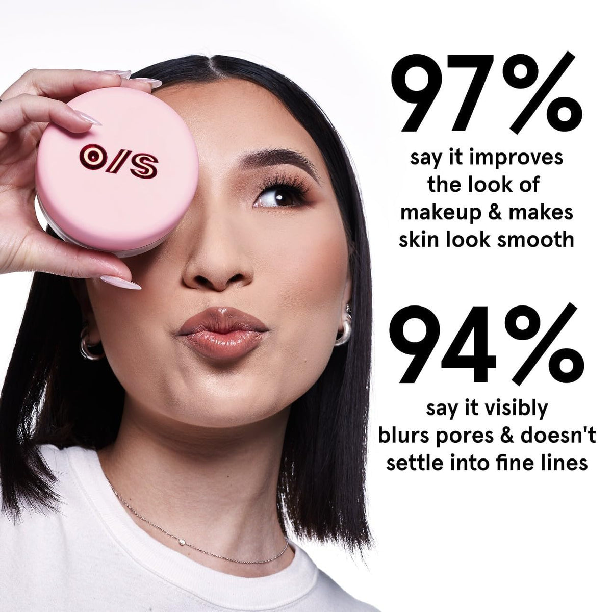 ONE/SIZE by Patrick Starrr powder applied with brush for matte shine control