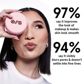 ONE/SIZE by Patrick Starrr powder applied with brush for matte shine control