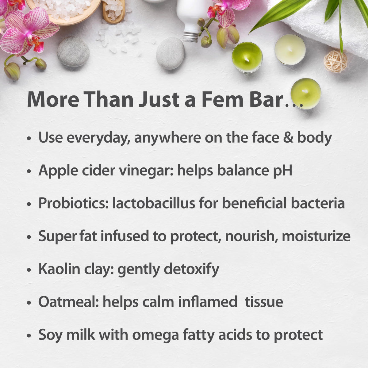 One With Nature close-up of oatmeal-infused soap texture offering soft exfoliation benefit