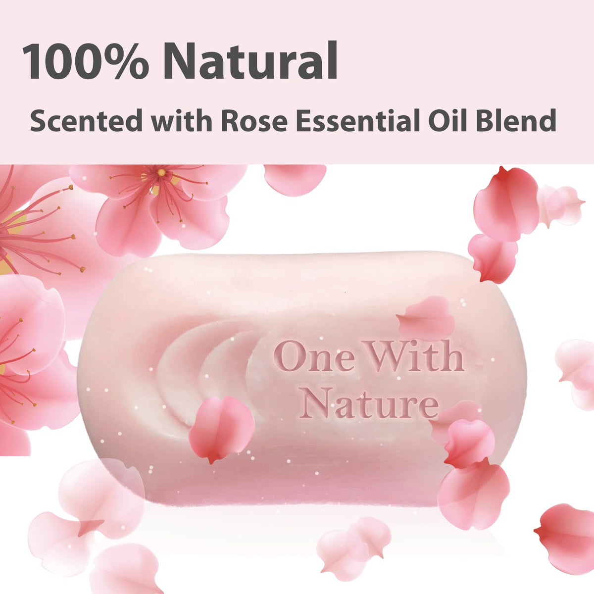 Hand holding One With Nature bar to show size and travel-friendly benefit