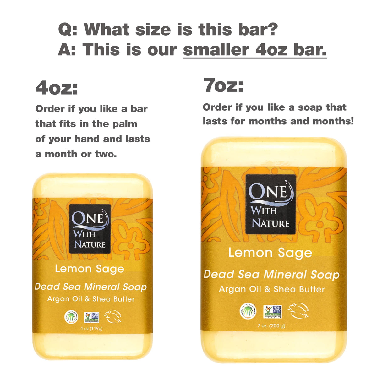 One With Nature soap close-up texture with visible Dead Sea salt crystals for gentle exfoliation
