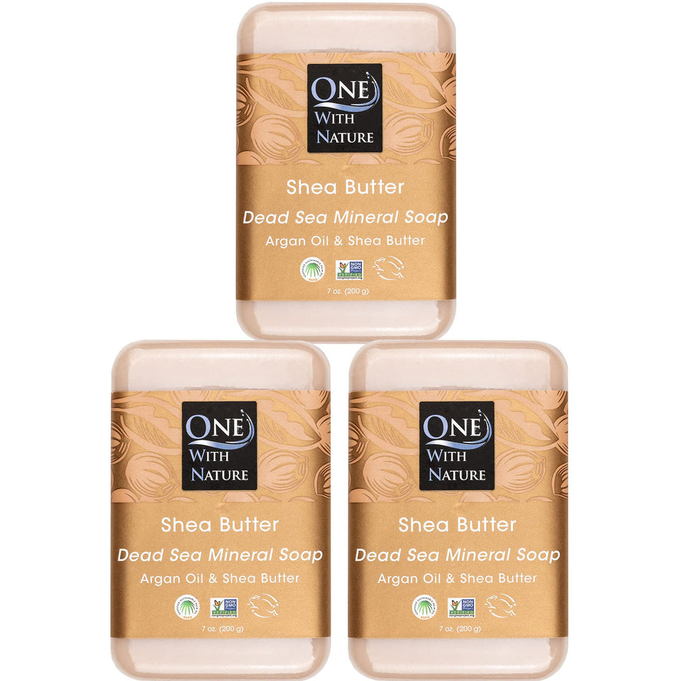 One With Nature front packaging showing three 7oz bars and clear product benefit