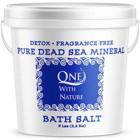 One With Nature front 5lb container showing label and recyclable benefit