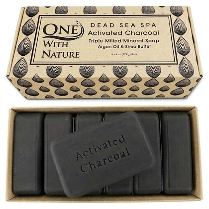 One With Nature front packaging showing six 4oz bars and gift box benefit natural gift