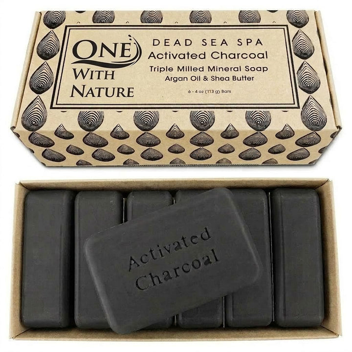 One With Nature front packaging showing six 4oz bars and gift box benefit natural gift