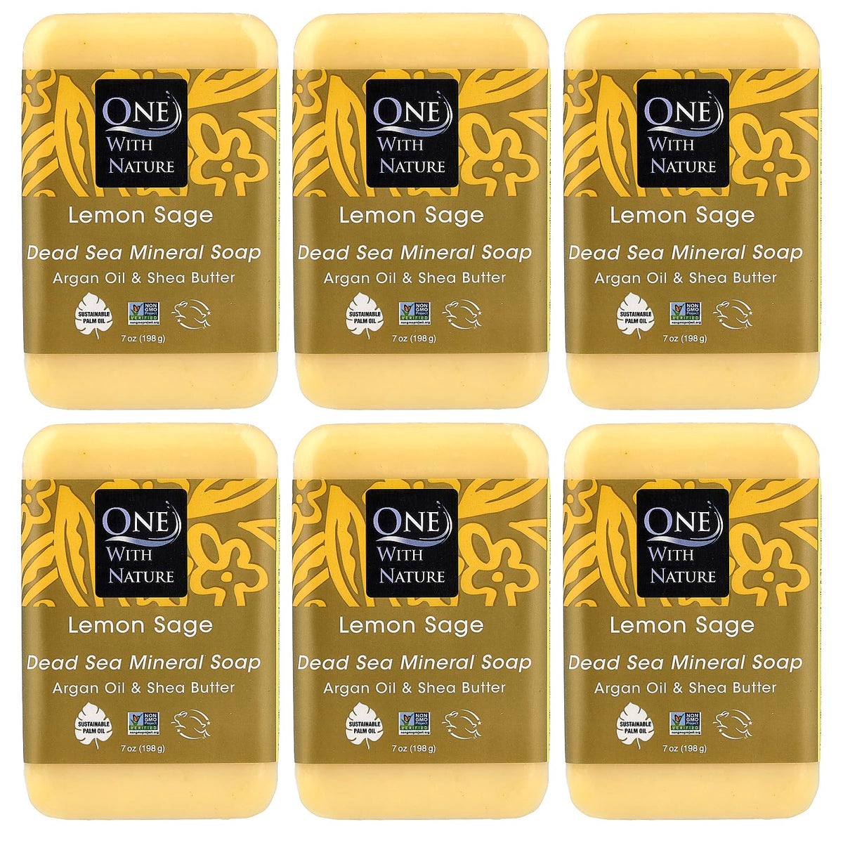 One With Nature front packaging showing lemon sage scent and benefits