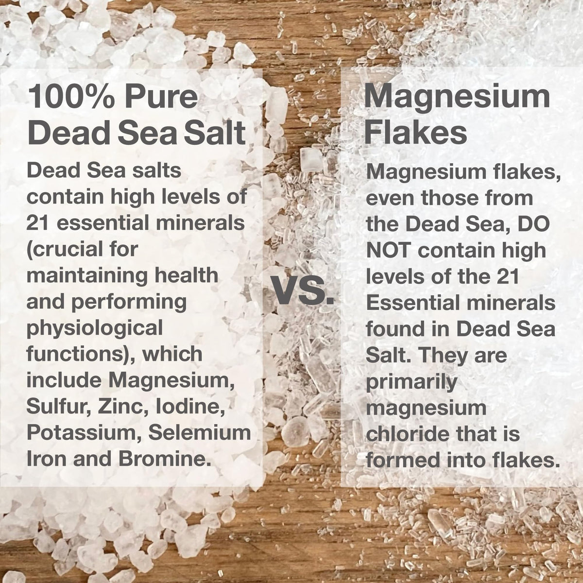 One With Nature salt scoop dispensing crystals for easy measured use