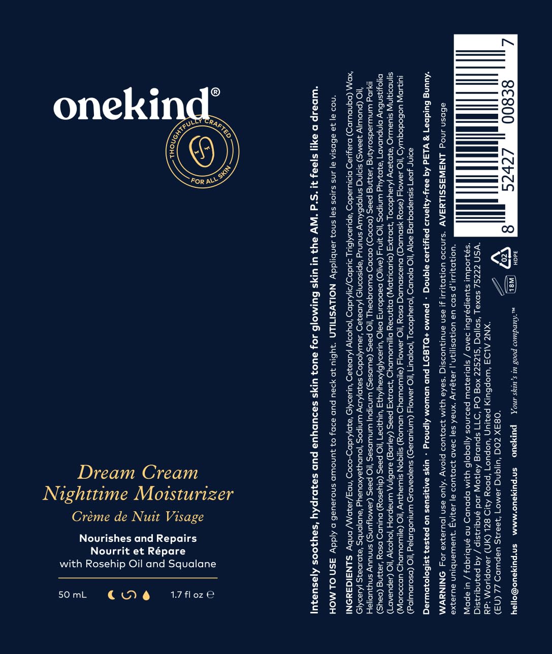 Onekind packaging box and jar together showing made in North America quality reassurance