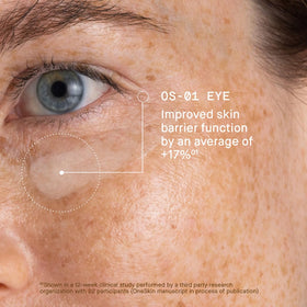 oneskin refill inserted in reusable bottle demonstrating sustainable packaging benefit