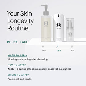 oneskin applying moisturizer to hand illustrating easy spreadability and hydration benefit