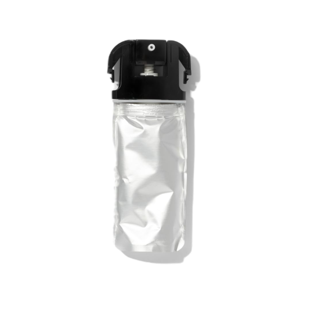 oneskin refill cartridge front view showing compact design and sustainable benefit
