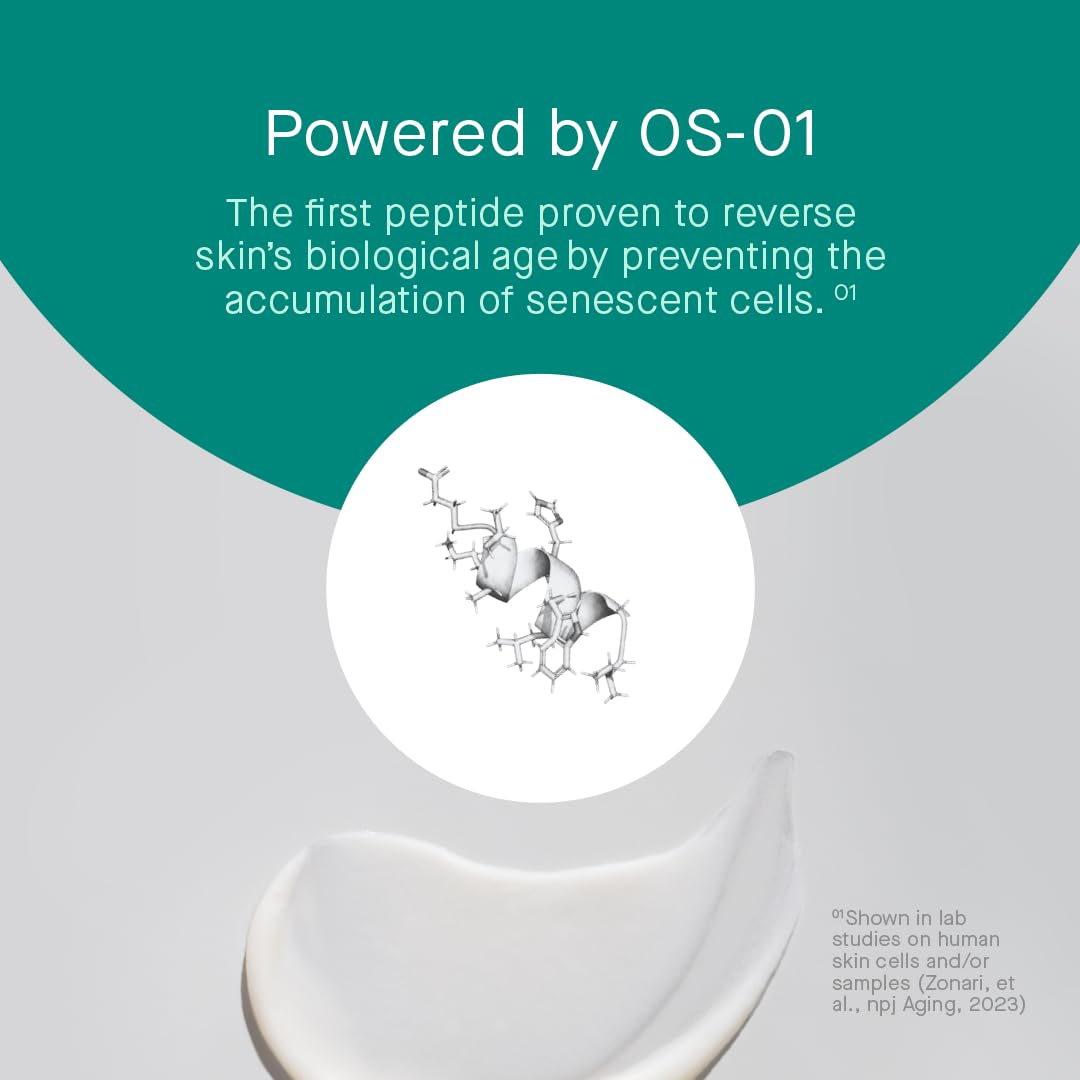 oneskin applying product on hand demonstrating fast absorption and hydration benefit