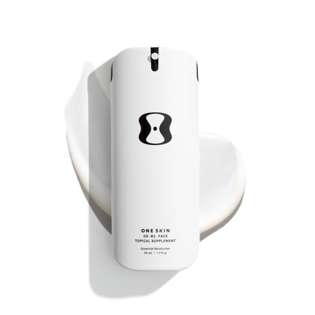 oneskin front packaging showing bottle and box, clear brand presentation and benefit