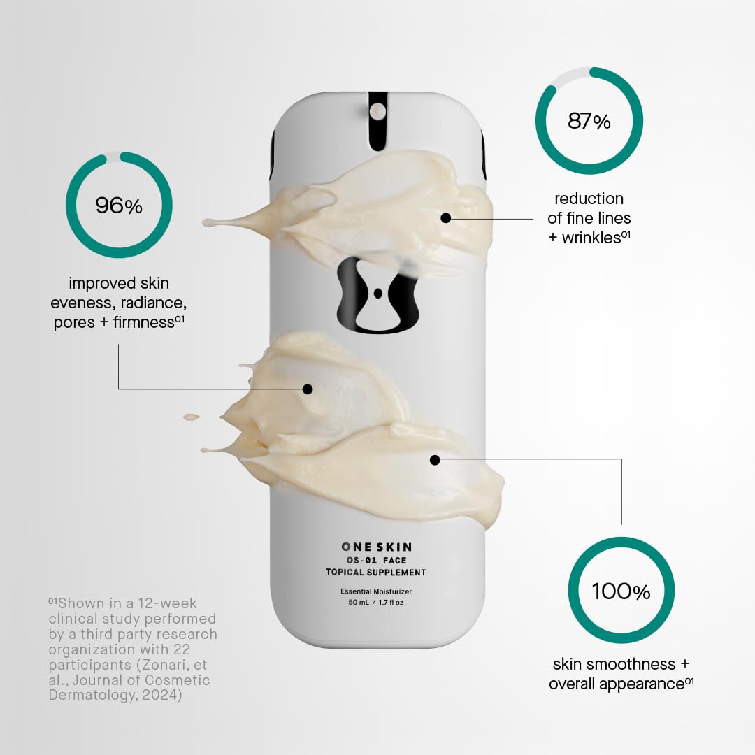 oneskin pump and bottle detail highlighting dispenser for controlled dosing benefit