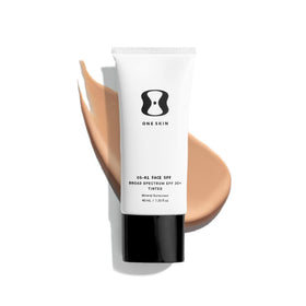 oneskin front package showing SPF 30 tinted sunscreen for daily protection