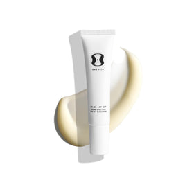 oneskin front tube showing product packaging and SPF benefits