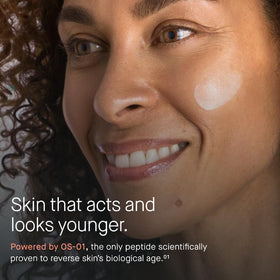 oneskin pump dispensing product demonstrating controlled application benefit