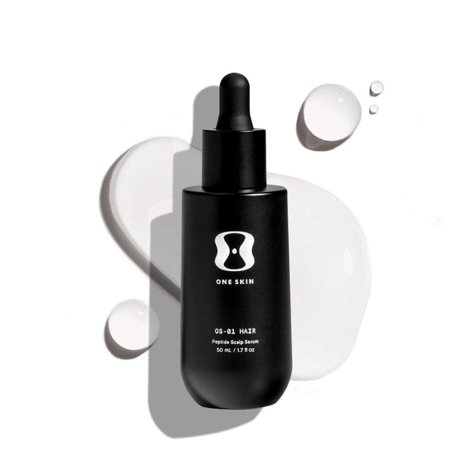 oneskin OS-01 front packaging showing bottle and benefits