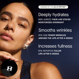 oneskin applying lip mask demonstrating overnight treatment comfort