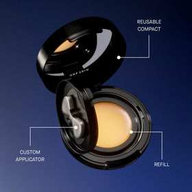 oneskin jar on bedside shelf showing evening skincare routine benefit