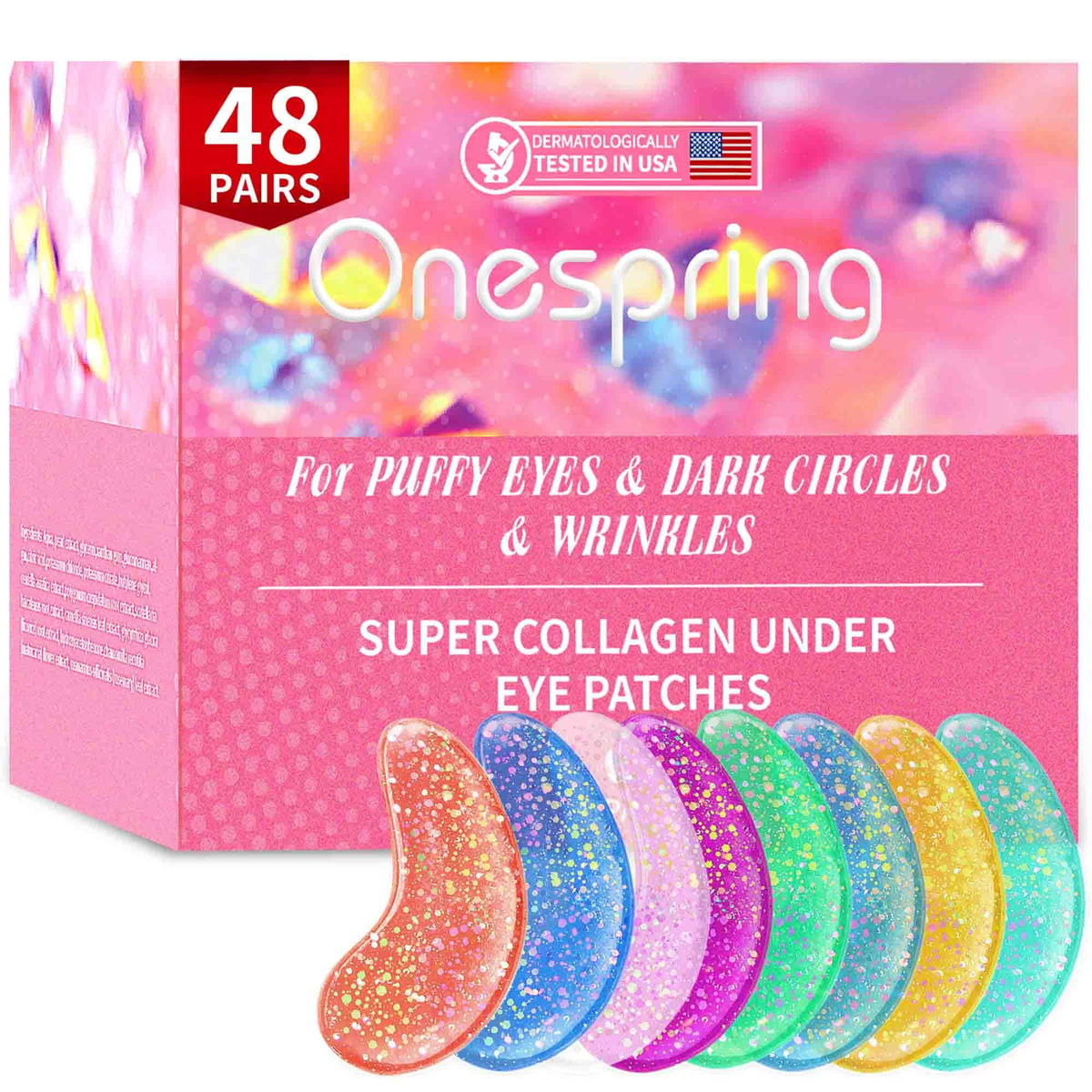 Onespring front packaging showing 48 pairs and brand promise for quick refresh