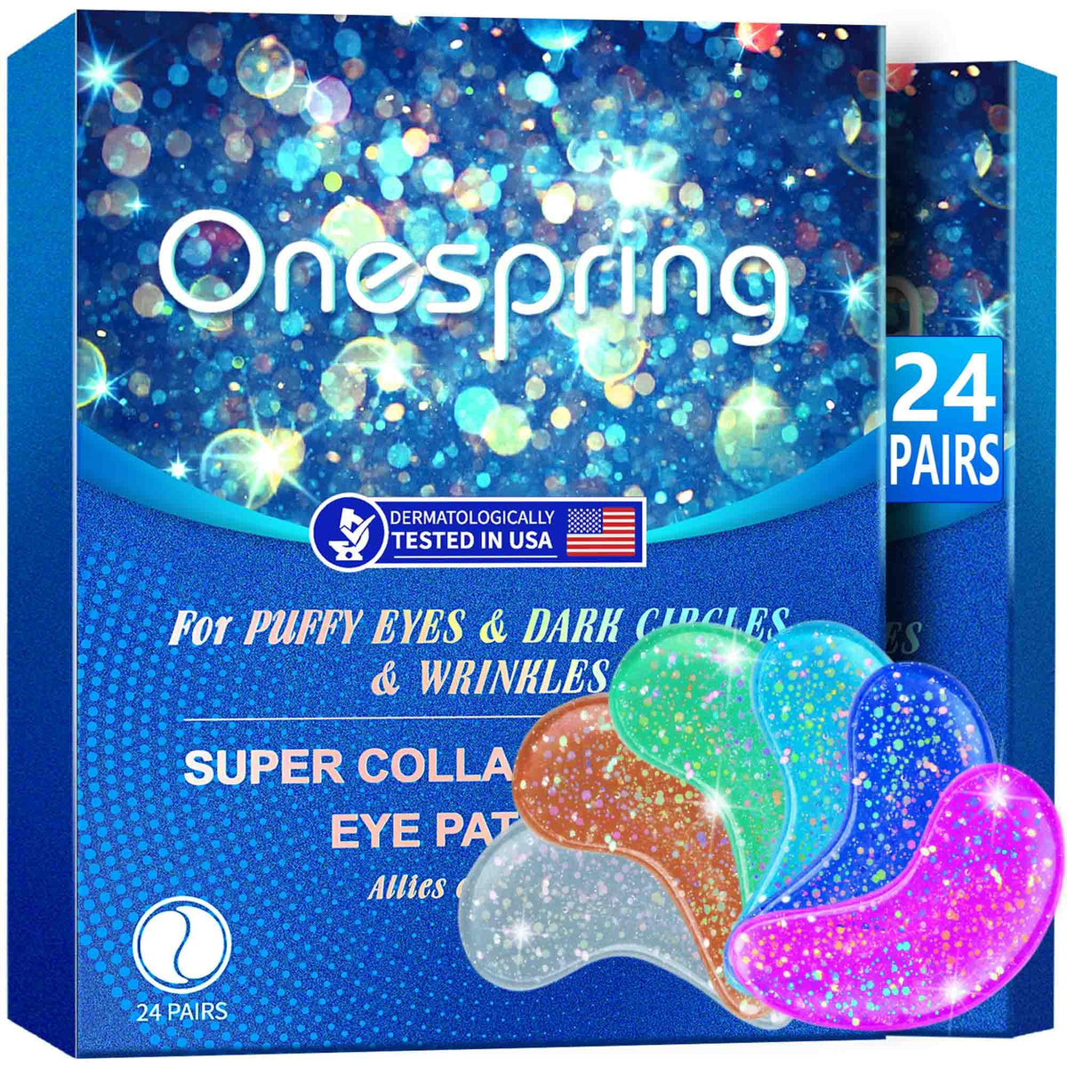 Onespring front packaging showing box and 24 pairs for convenient use