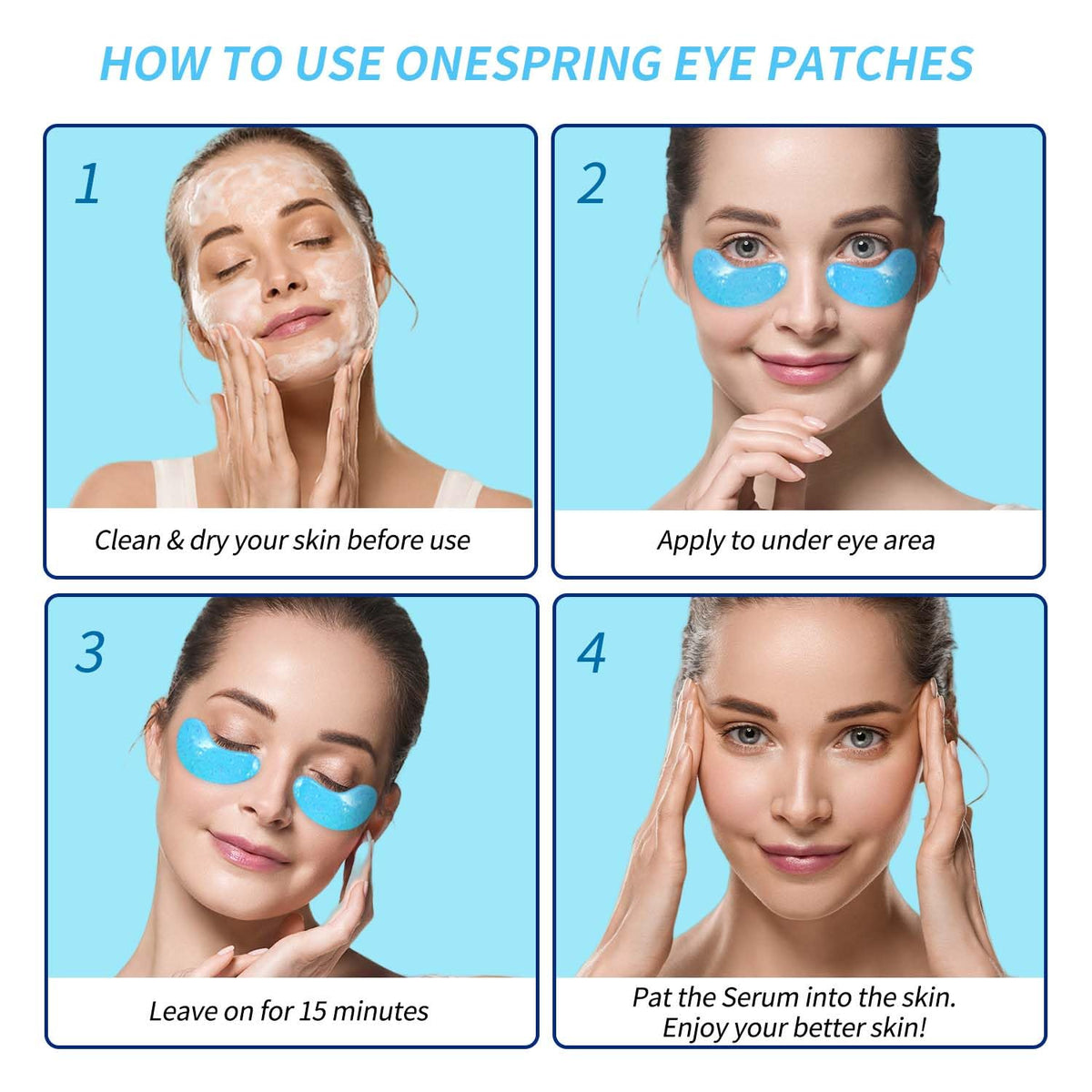 Onespring ingredient display highlighting retinol collagen hyaluronic blend