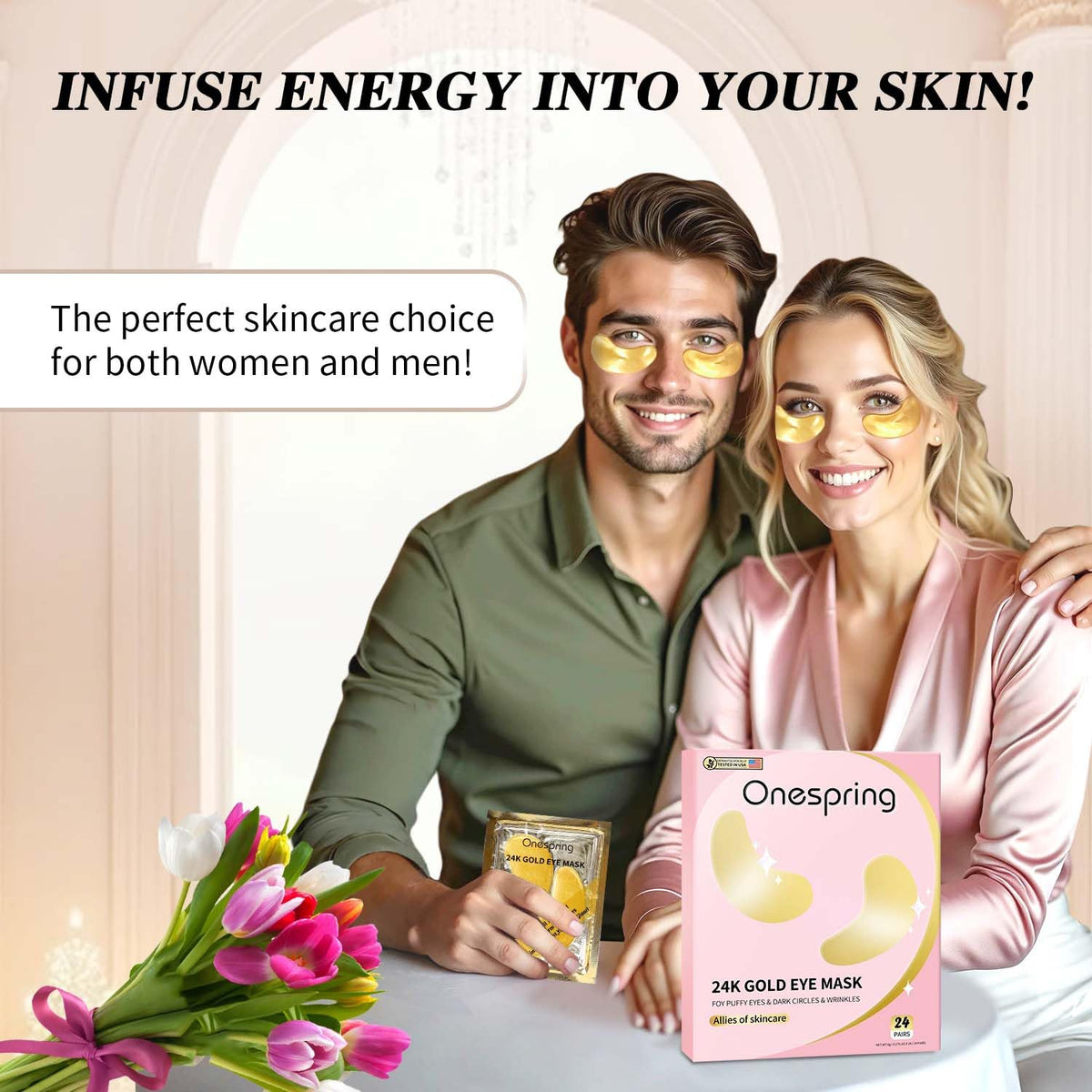 Onespring ingredients label detail highlighting collagen and hyaluronic acid