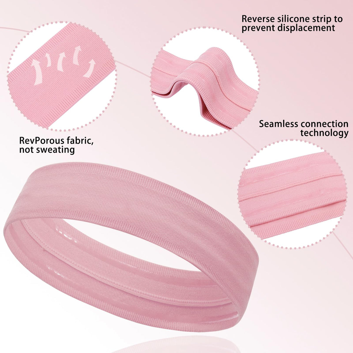 ONEYE runner wearing headband demonstrating sweat control and stability