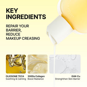 ONGREDIENTS Centella leaf with lotion highlighting soothing ingredients