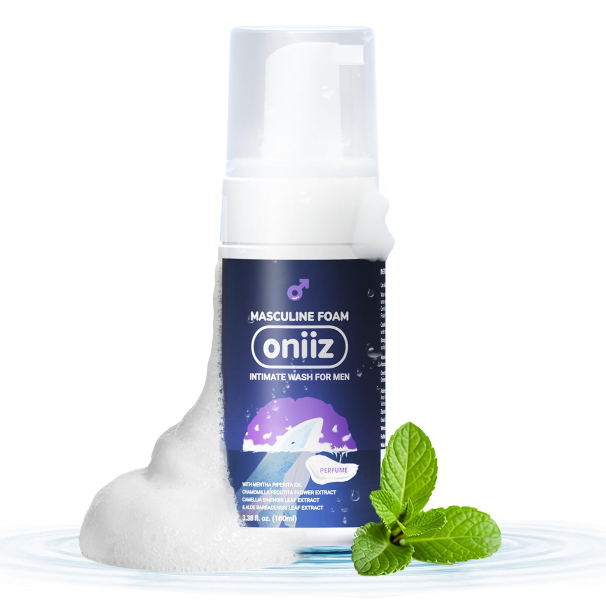 ONIIZ front packaging showing compact bottle and fresh scent benefit