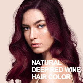 Onilyua applying dye shampoo to dry hair for quick color refresh benefit