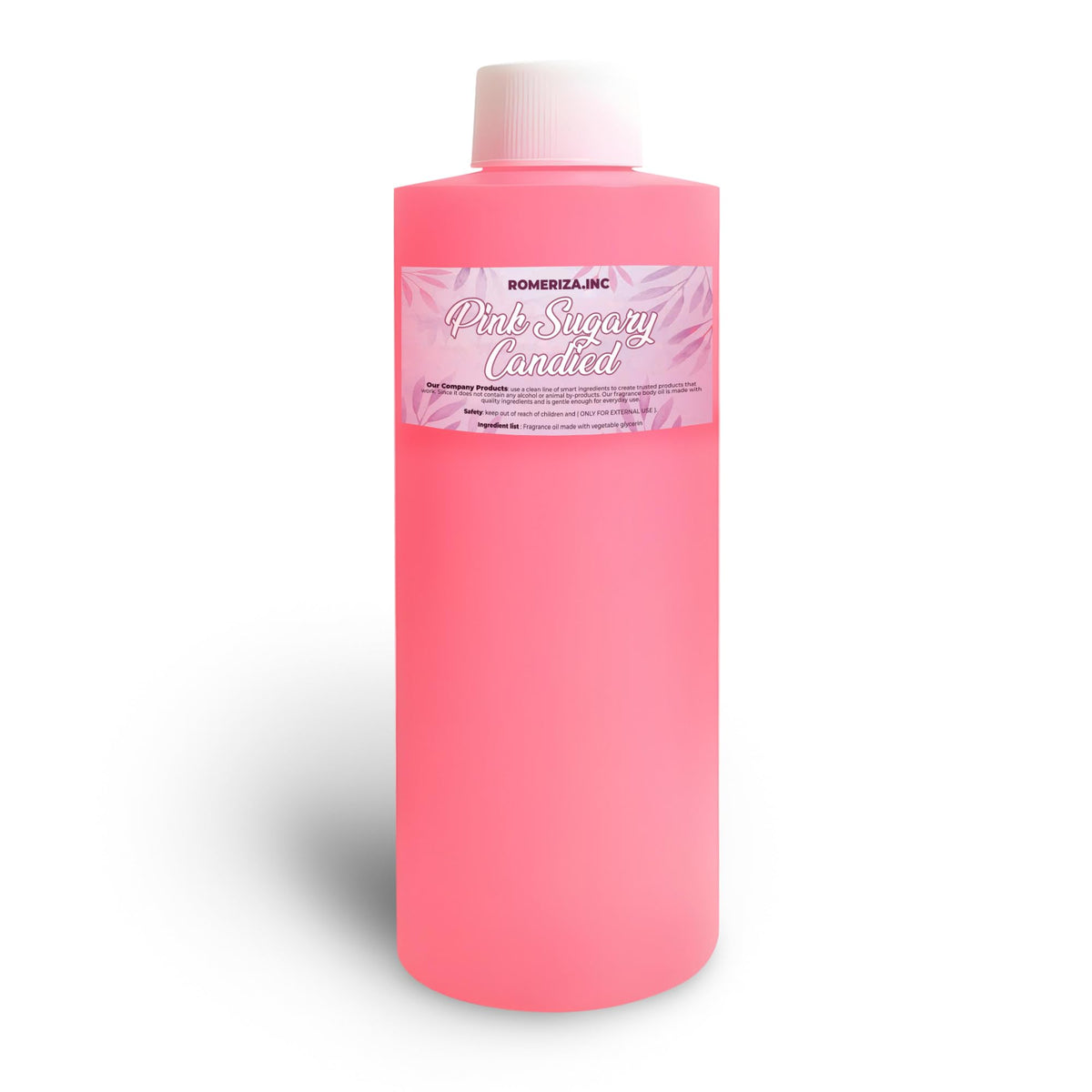 Onisavings bottle front view showing sweet candied scent and convenient design