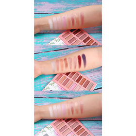 ONLYBETTER close-up of color pans showcasing pigmentation and smooth finish