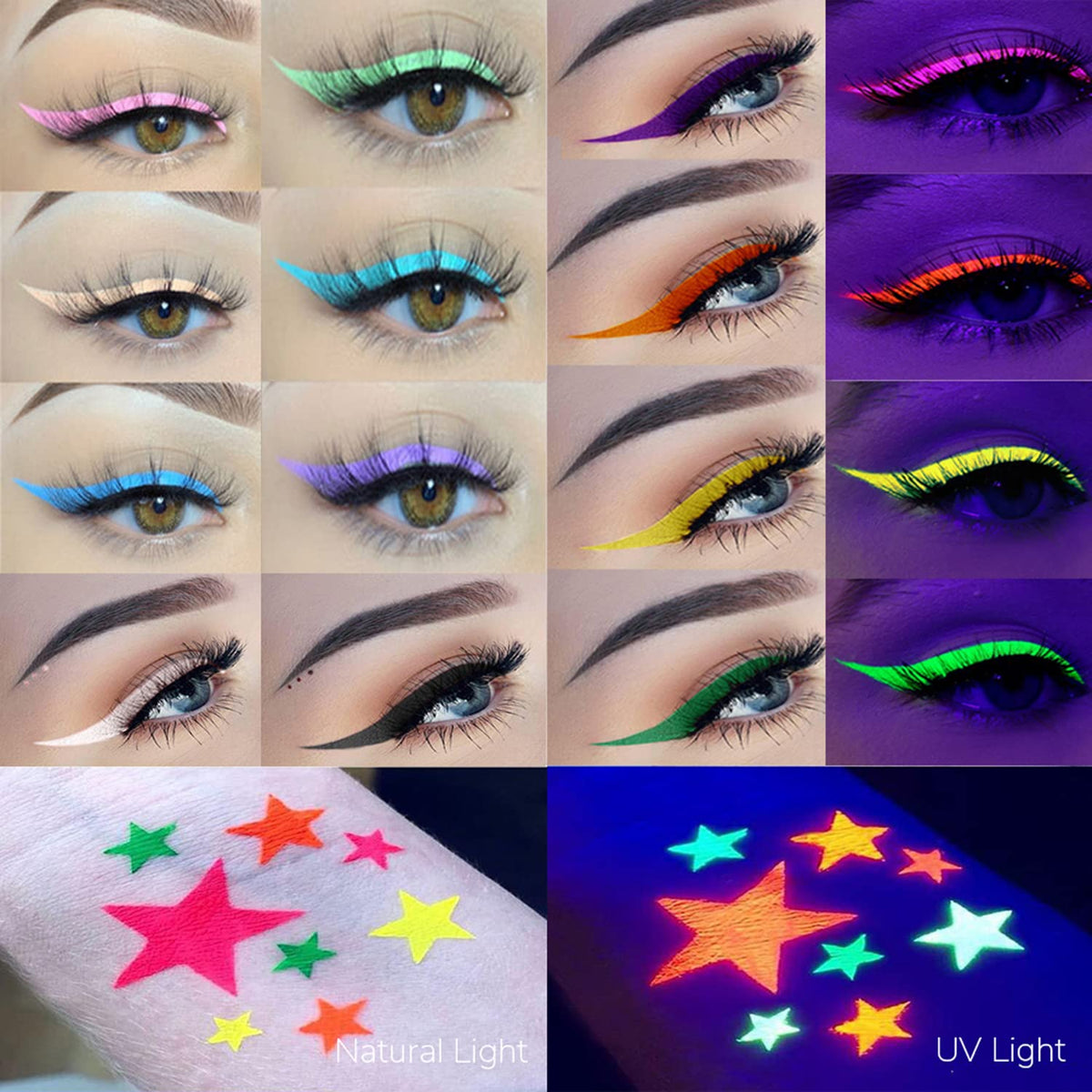 ONMAY application on model eye demonstrating sharp wing and vivid color