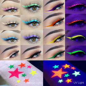 ONMAY application on model eye demonstrating sharp wing and vivid color