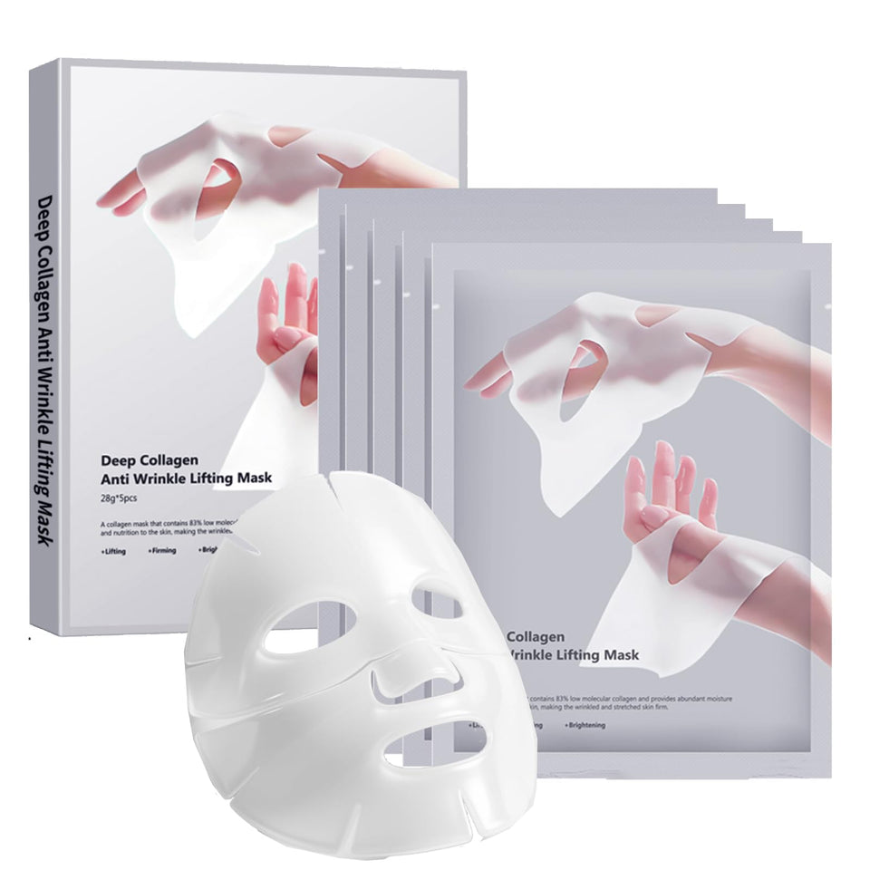 ONMYLOVIN front packaging showing five hydrogel mask sachets and benefits