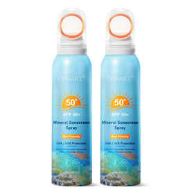 ONSART front packaging showing SPF 50+ and reef-safe benefits