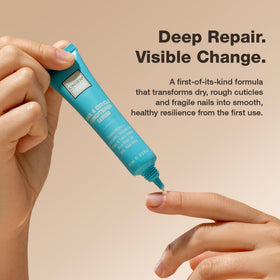 Onsen Secret applicator drop dispensing precise amount for mess-free targeted nail care