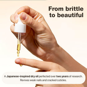 Onsen Secret ingredients display of tsubaki, jojoba and tea tree benefits