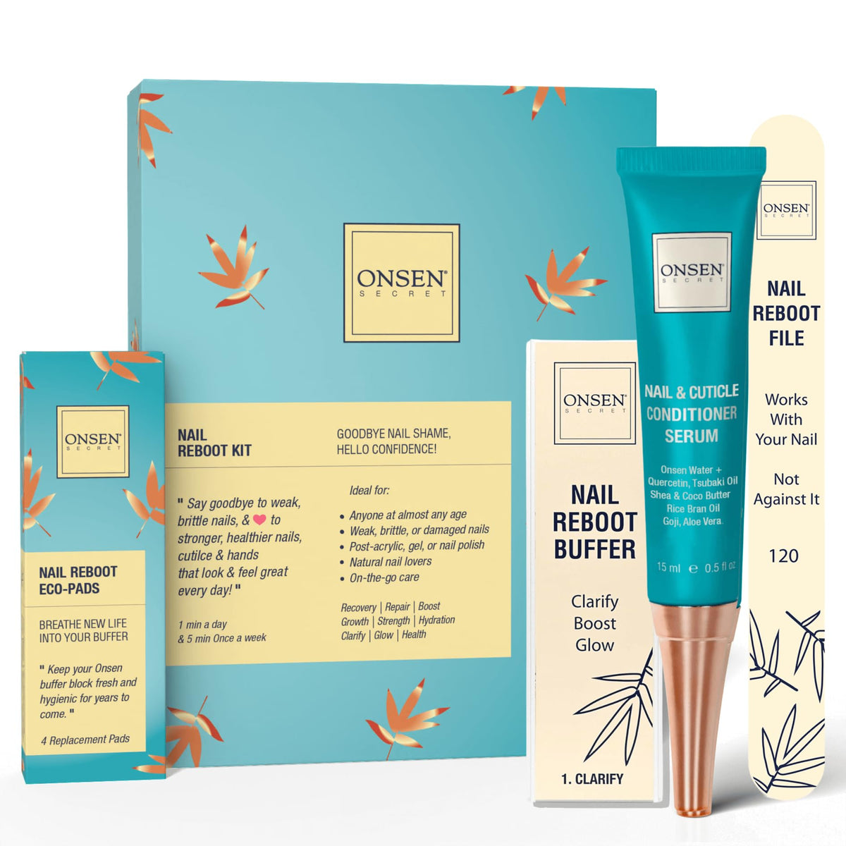 Onsen Secret front packaging showing full kit and benefits