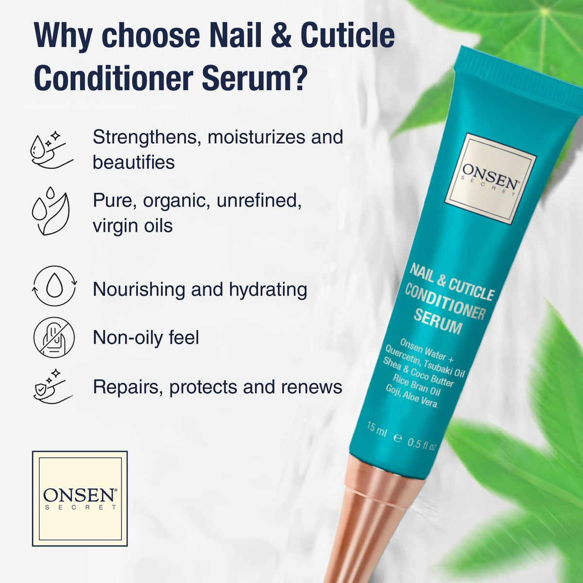 Onsen Secret nail reboot oil pouring to replenish and strengthen nails