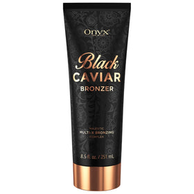 Onyx front packaging showing bottle and branding for confident tanning