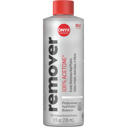Onyx Professional bottle front view showing label and volume for fast removal benefit