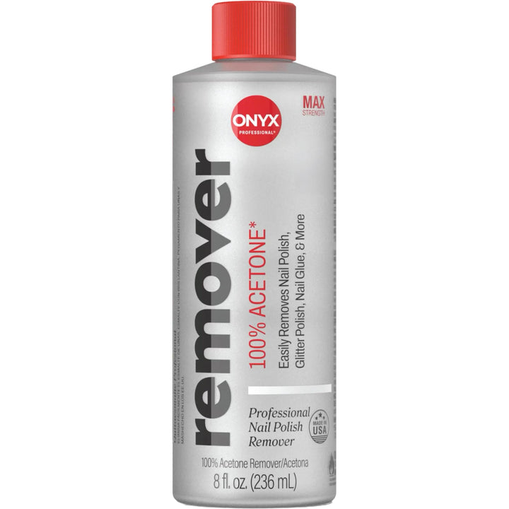 Onyx Professional bottle front view showing label and volume for fast removal benefit